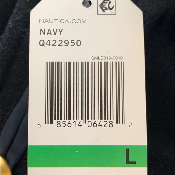 Nautica Navy Blue Collared Gold Button Peacoat - Picture 5 of 5